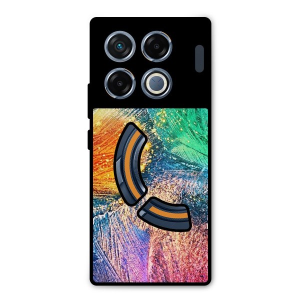 Colorful Leafs Vibrant Metal Back Case for Infinix GT 20 Pro