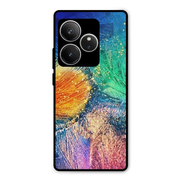 Colorful Leafs Vibrant Metal Back Case for Realme GT 6