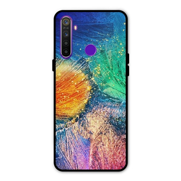 Colorful Leafs Vibrant Metal Back Case for Realme Narzo 10