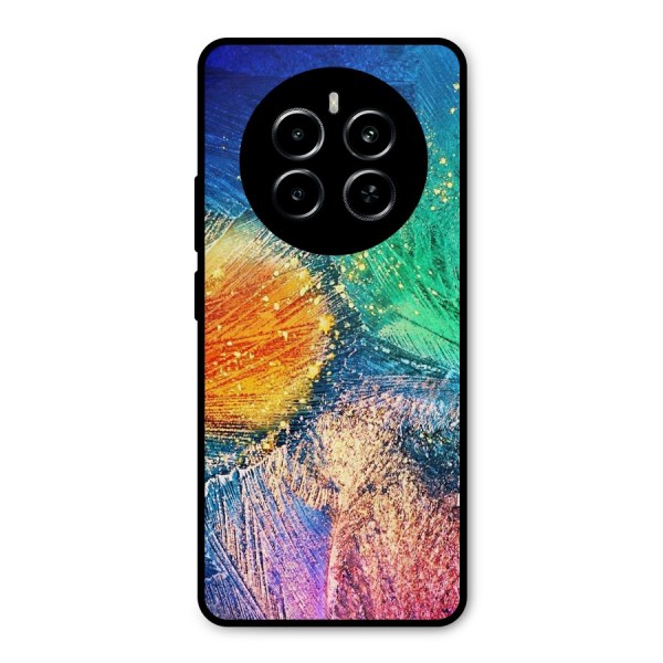 Colorful Leafs Vibrant Metal Back Case for Realme P1