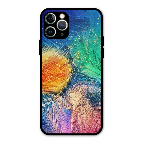 Colorful Leafs Vibrant Metal Back Case for iPhone 11 Pro Max