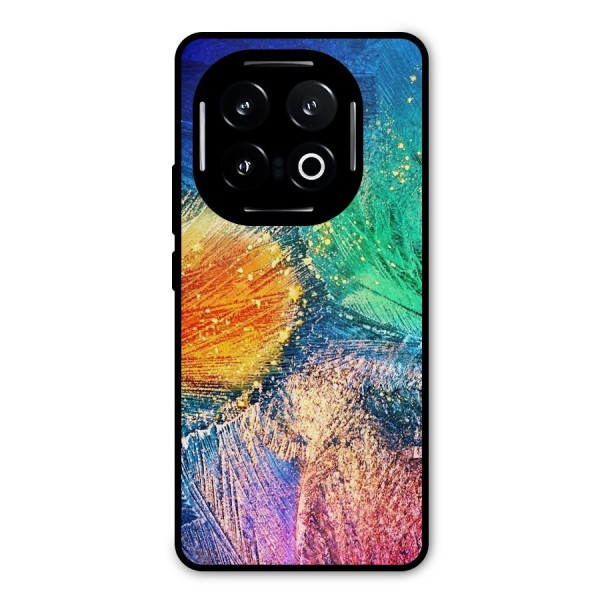 Colorful Leafs Vibrant Metal Back Case for iQOO 13