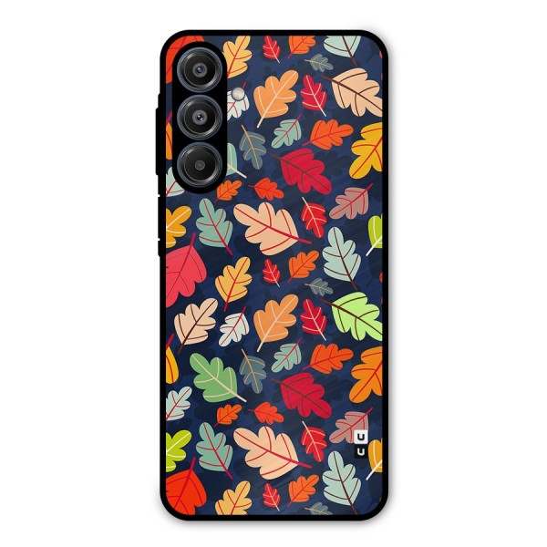Colorful Leaves Beautiful Pattern Metal Back Case for Galaxy A16 5G
