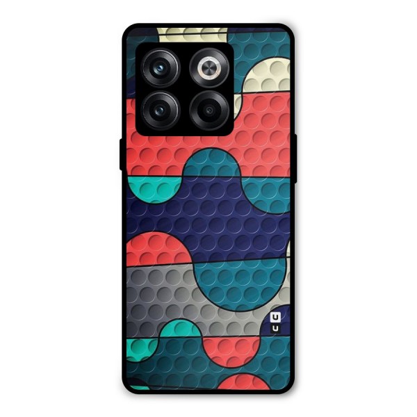 Colorful Puzzle Design Metal Back Case for OnePlus 10T