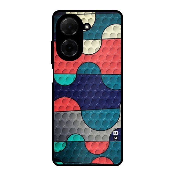 Colorful Puzzle Design Metal Back Case for Poco C71