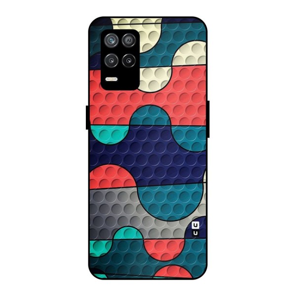 Colorful Puzzle Design Metal Back Case for Realme 9 5G