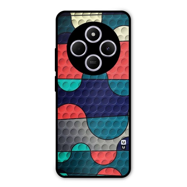 Colorful Puzzle Design Metal Back Case for Redmi A4