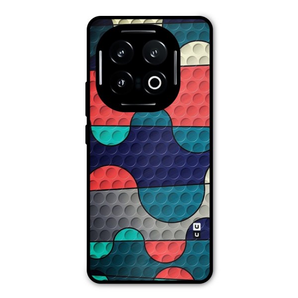 Colorful Puzzle Design Metal Back Case for iQOO 13