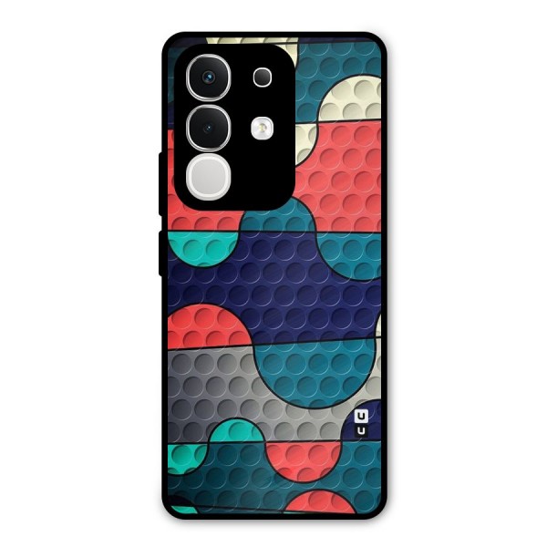 Colorful Puzzle Design Metal Back Case for iQOO Z10x