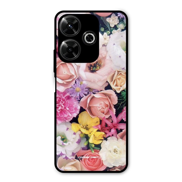 Colorful Roses Metal Back Case for Poco M6 Plus