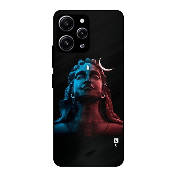 Colorful Shiva Glass Back Case for Redmi 12 4G