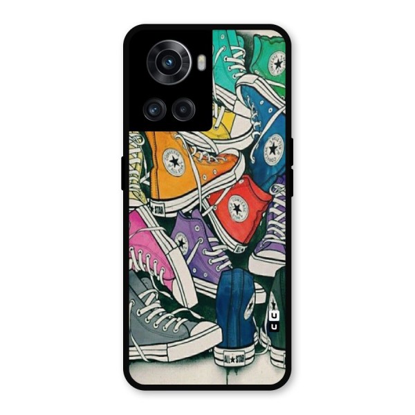 Colorful Shoes Metal Back Case for OnePlus 10R