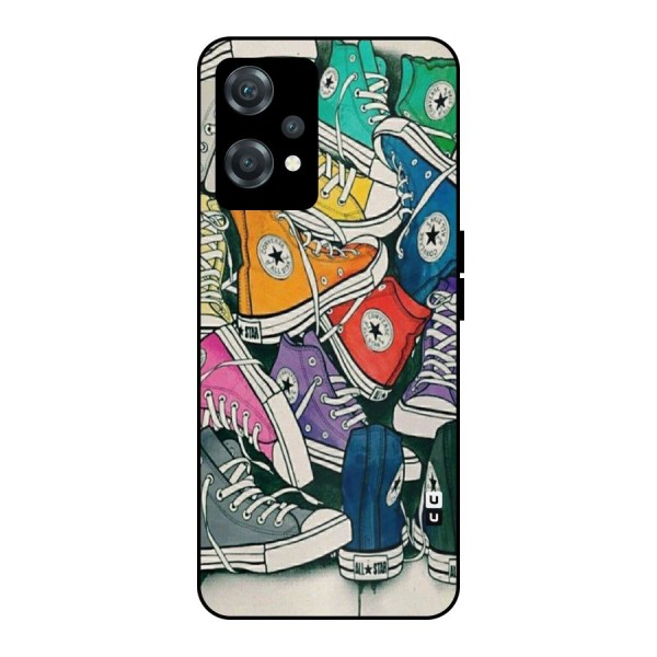 Colorful Shoes Metal Back Case for OnePlus Nord CE 2 Lite 5G