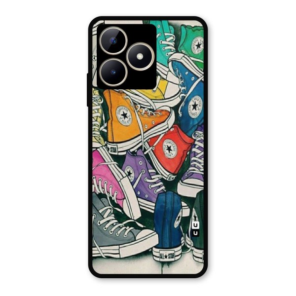 Colorful Shoes Metal Back Case for Realme C53