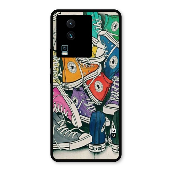 Colorful Shoes Metal Back Case for iQOO Neo 7