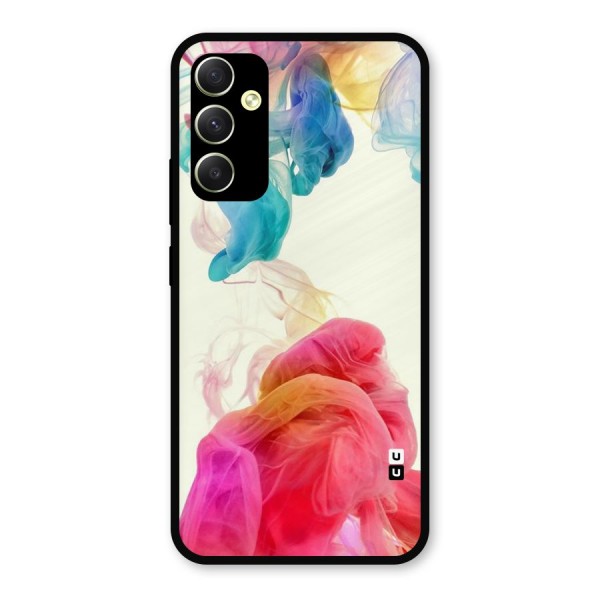 Colorful Splash Metal Back Case for Galaxy A34
