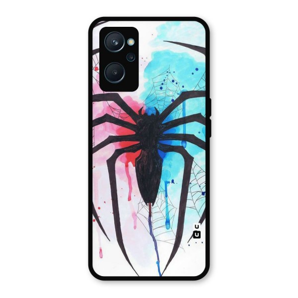 Colorful Web Metal Back Case for Realme 9i