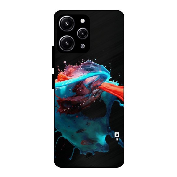 Colour War Glass Back Case for Redmi 12 4G
