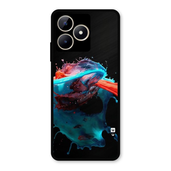 Colour War Metal Back Case for Realme C53