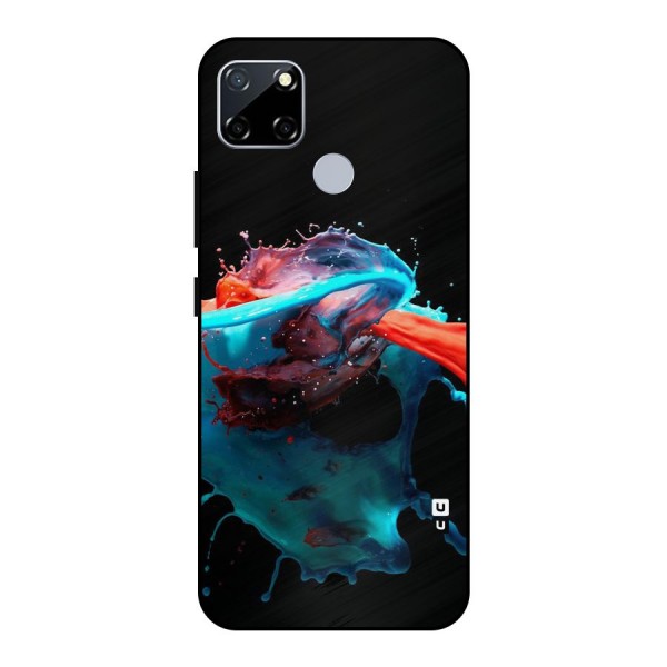 Colour War Metal Back Case for Realme Narzo 30A