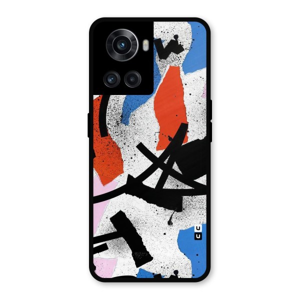 Coloured Abstract Art Metal Back Case for OnePlus 10R
