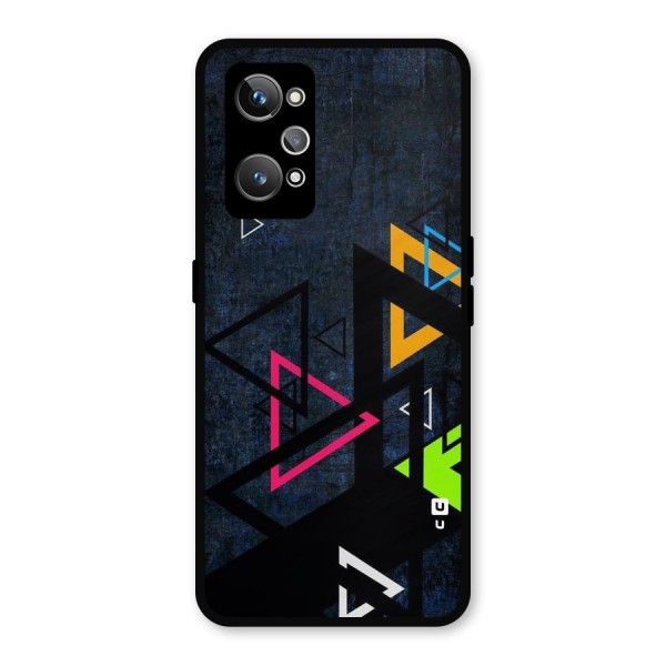 Coloured Triangles Metal Back Case for Realme GT 2