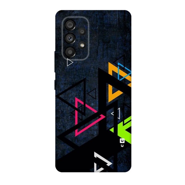 Coloured Triangles Original Polycarbonate Back Case for Galaxy A53 5G