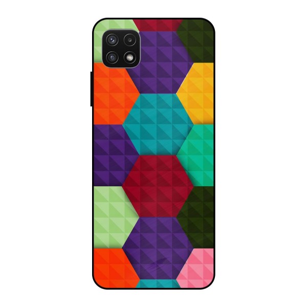 Colourful Abstract Metal Back Case for Galaxy A22 5G