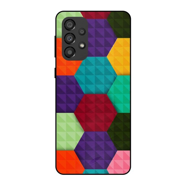 Colourful Abstract Metal Back Case for Galaxy A33 5G
