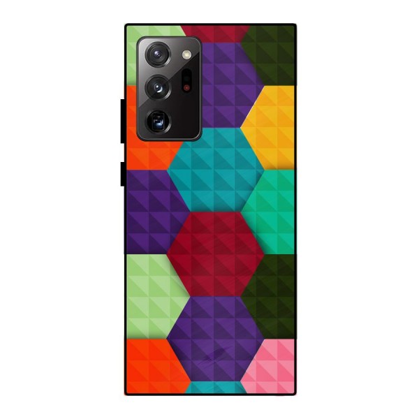 Colourful Abstract Metal Back Case for Galaxy Note 20 Ultra