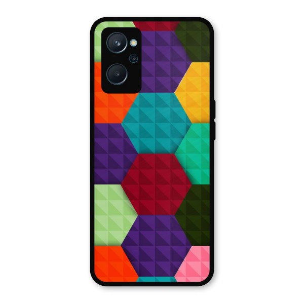Colourful Abstract Metal Back Case for Realme 9i