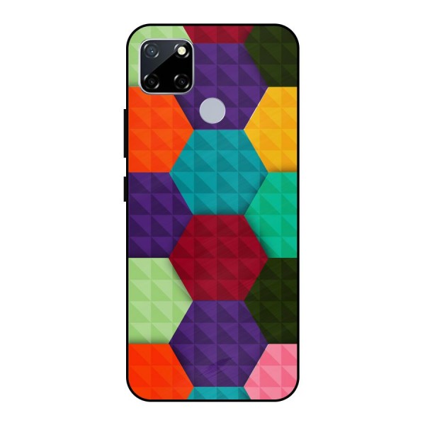 Colourful Abstract Metal Back Case for Realme Narzo 30A