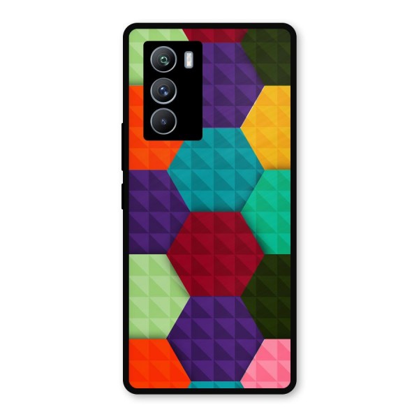 Colourful Abstract Metal Back Case for iQOO 9 SE