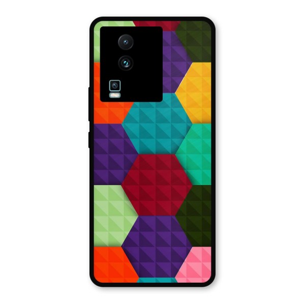 Colourful Abstract Metal Back Case for iQOO Neo 7 Pro