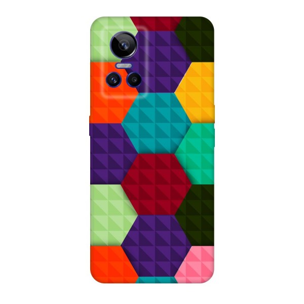Colourful Abstract Original Polycarbonate Back Case for Realme GT Neo 3