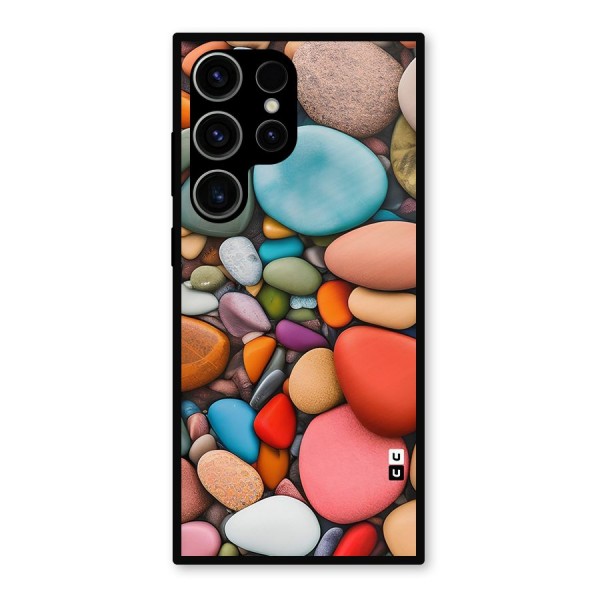 Colourful Stones Metal Back Case for Galaxy S23 Ultra