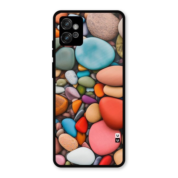 Colourful Stones Metal Back Case for Moto G32