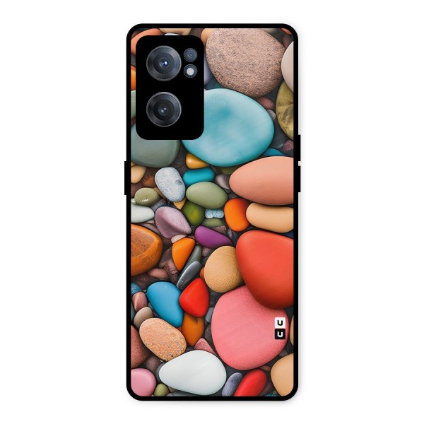 Colourful Stones Metal Back Case for OnePlus Nord CE 2 5G
