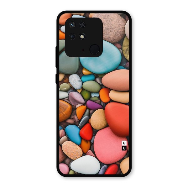 Colourful Stones Metal Back Case for Redmi 10 Power