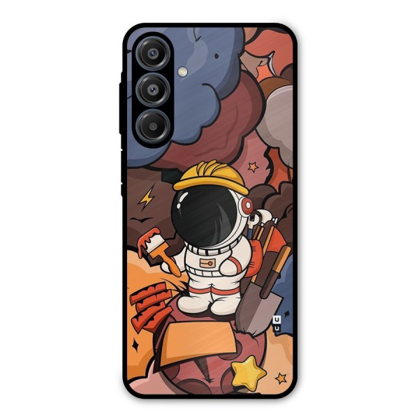 Comic Space Astronaut Metal Back Case for Galaxy A16 5G