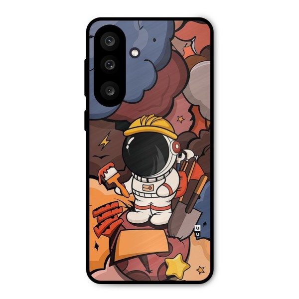 Comic Space Astronaut Metal Back Case for Galaxy M56