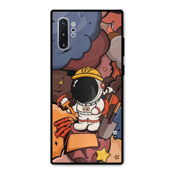 Comic Space Astronaut Metal Back Case for Galaxy Note 10 Plus
