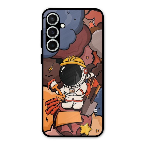Comic Space Astronaut Metal Back Case for Galaxy S23 FE