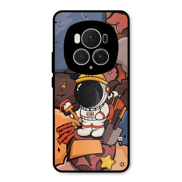 Comic Space Astronaut Metal Back Case for Honor Magic6 Pro
