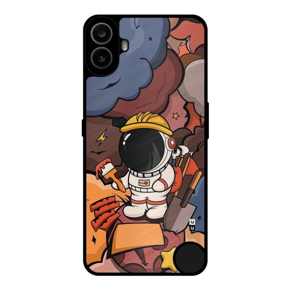 Comic Space Astronaut Metal Back Case for Nothing CMF Phone 1