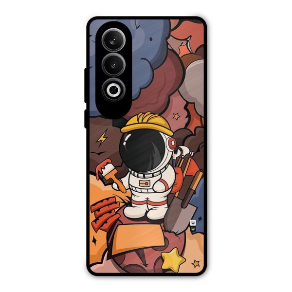 Comic Space Astronaut Metal Back Case for OnePlus Nord CE4