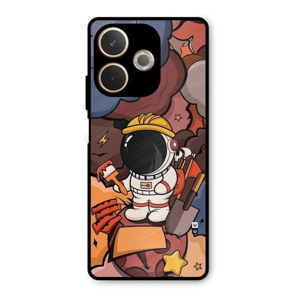 Comic Space Astronaut Metal Back Case for Oppo A5 Pro