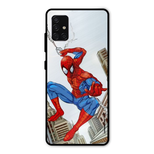 Comic Spider Man Metal Back Case for Galaxy A51