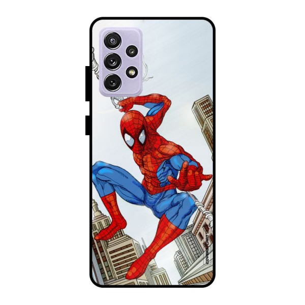 Comic Spider Man Metal Back Case for Galaxy A72