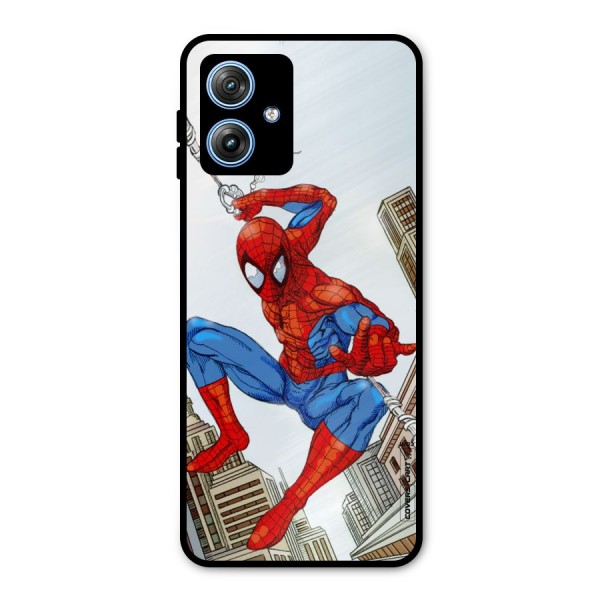 Comic Spider Man Metal Back Case for Moto G54